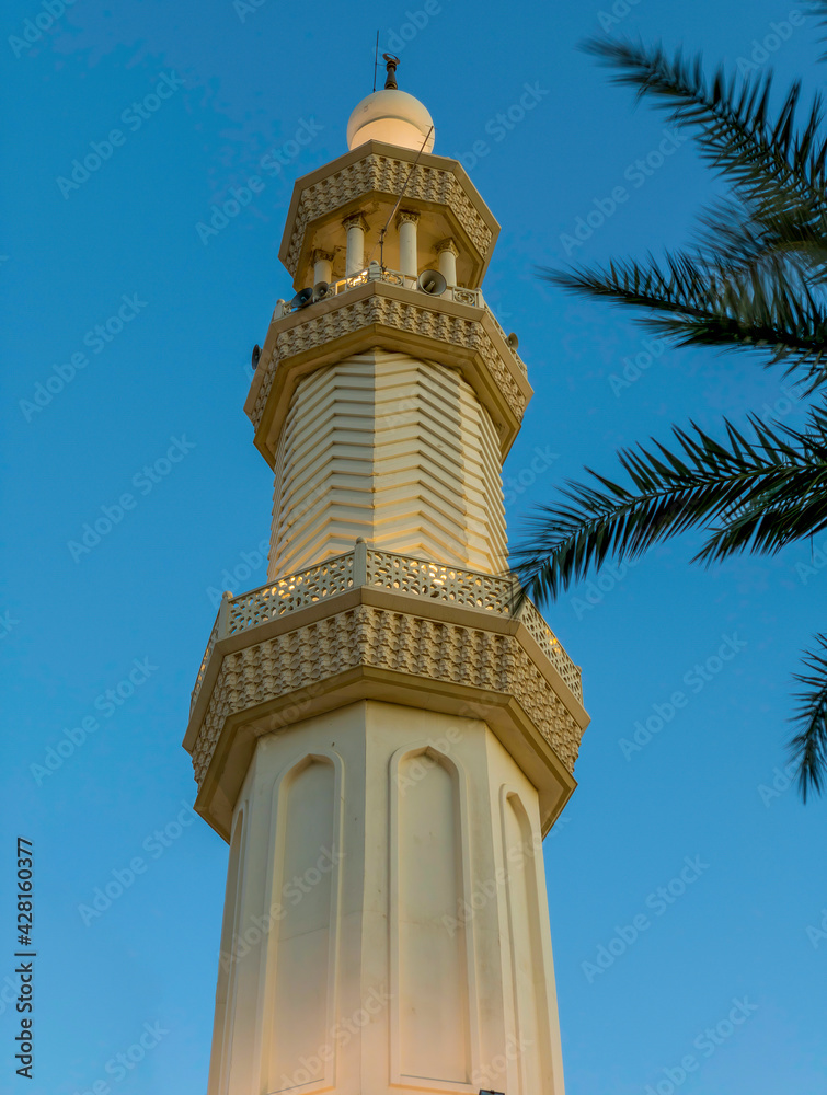 Minarets The Central Mosque In Aqaba, Jordan Minarets The Central Mosque In Aqaba, Jordan