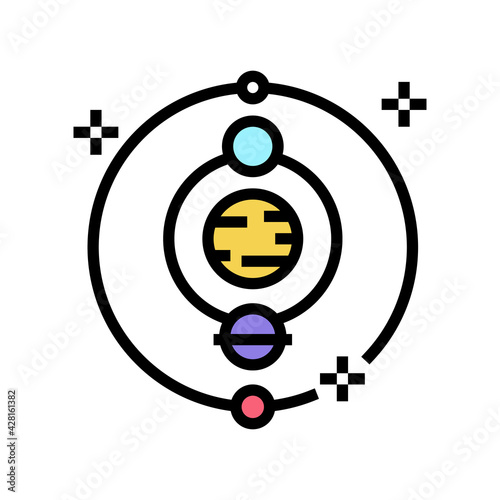 astrology occupation color icon vector. astrology occupation sign. isolated symbol illustration