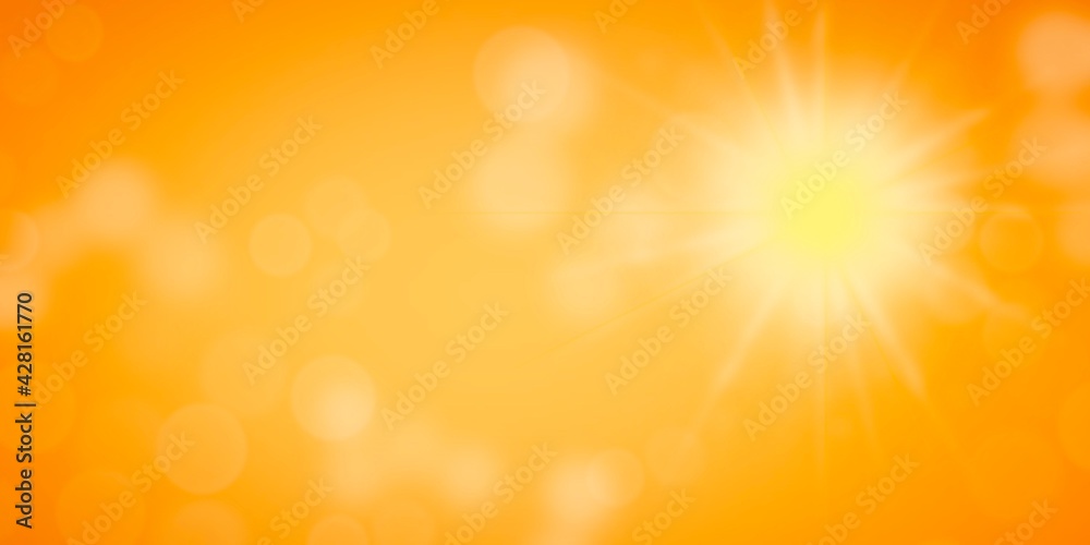 Abstract Sunlight orange background with bokeh in summer holiday Abstract Sunlight orange background with bokeh in summer holiday