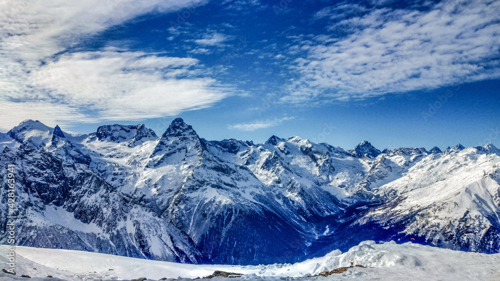 snow covered mountains snow covered mountains