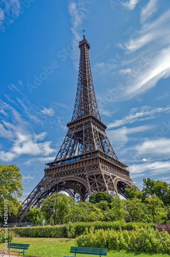Eiffel Tower  Paris  Ile De France  France