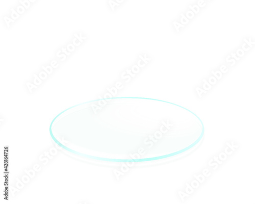 magnifying glass close-up isolated on a white background