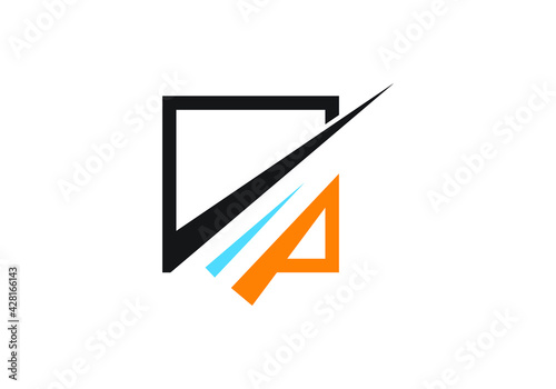 Financial logo vector consulting template