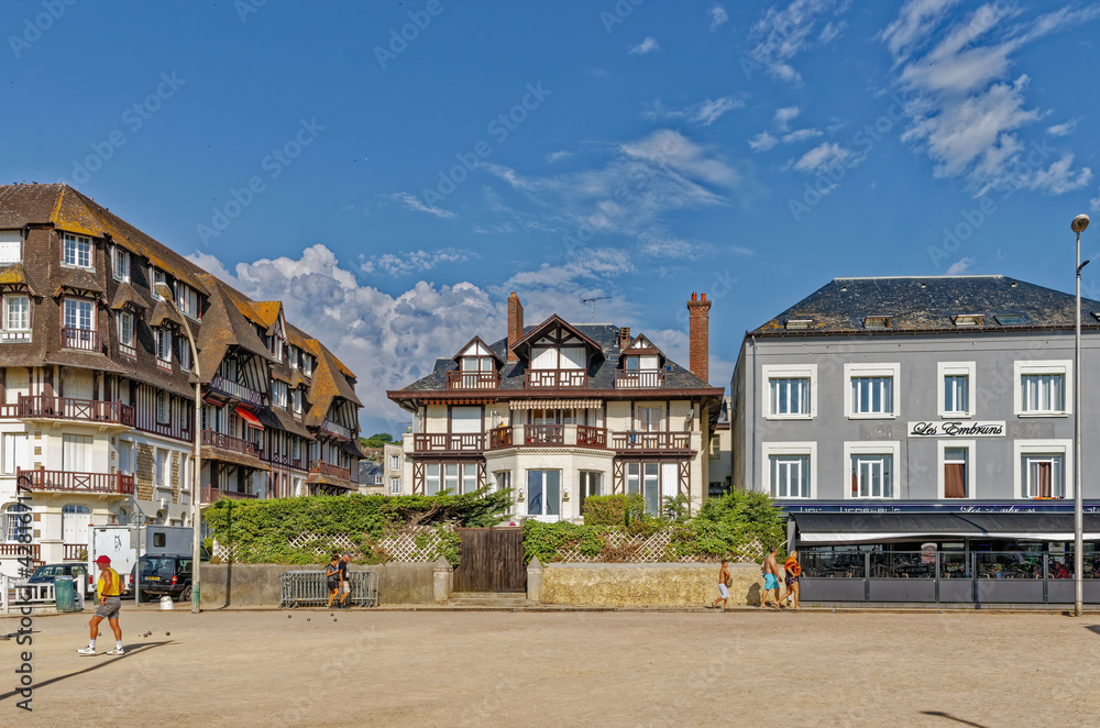 Hotels And Half Timbered Houses, Trouville Sur Mer, Deauville, Normandy, France