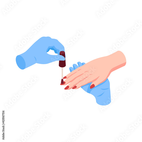 Applying Nail Enamel Composition