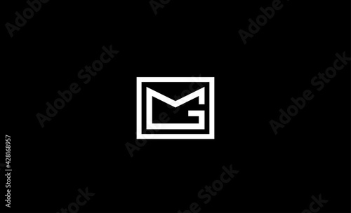 Letter MG GM Message Logo Design Vector Illustration
