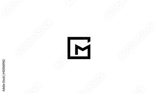 Letter MG GM Logo Design Vector Illustration