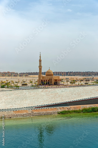 Monument In The Port City Ismailia, Suez Canal, Egypt