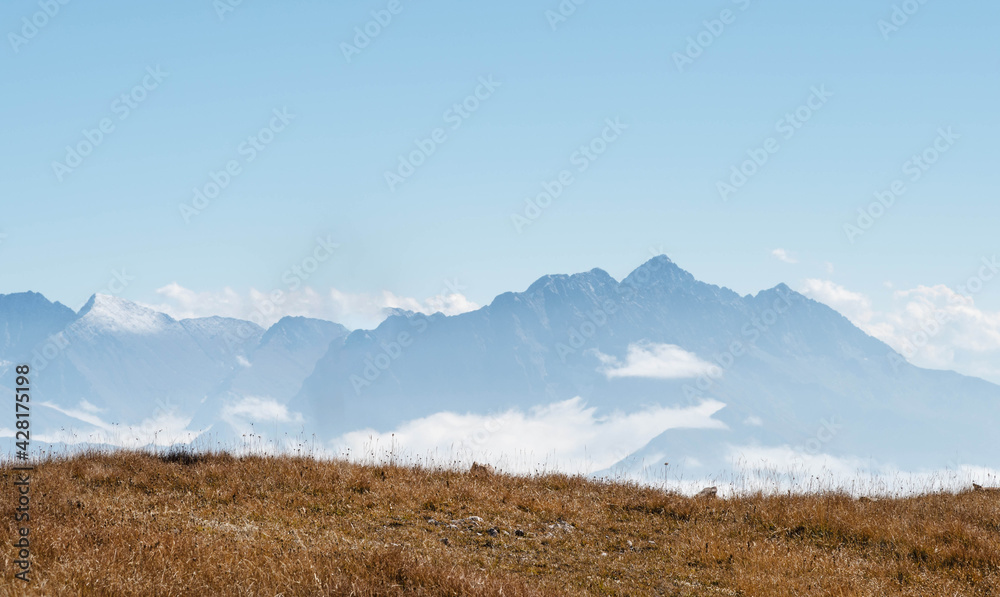 Mountain landscapes of the Caucasian mountains