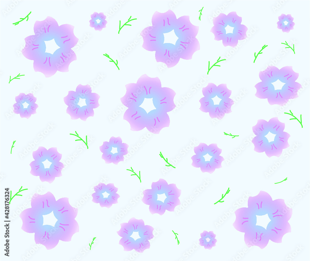 Flower blooming pattern