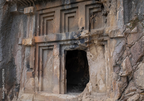 Ancient lycian Myra tombs in Turkey, Demre
