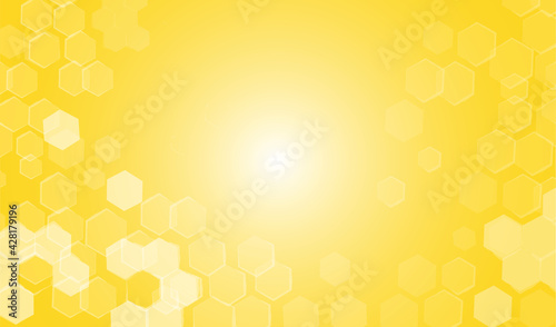 Fond jaune abstrait lumineux