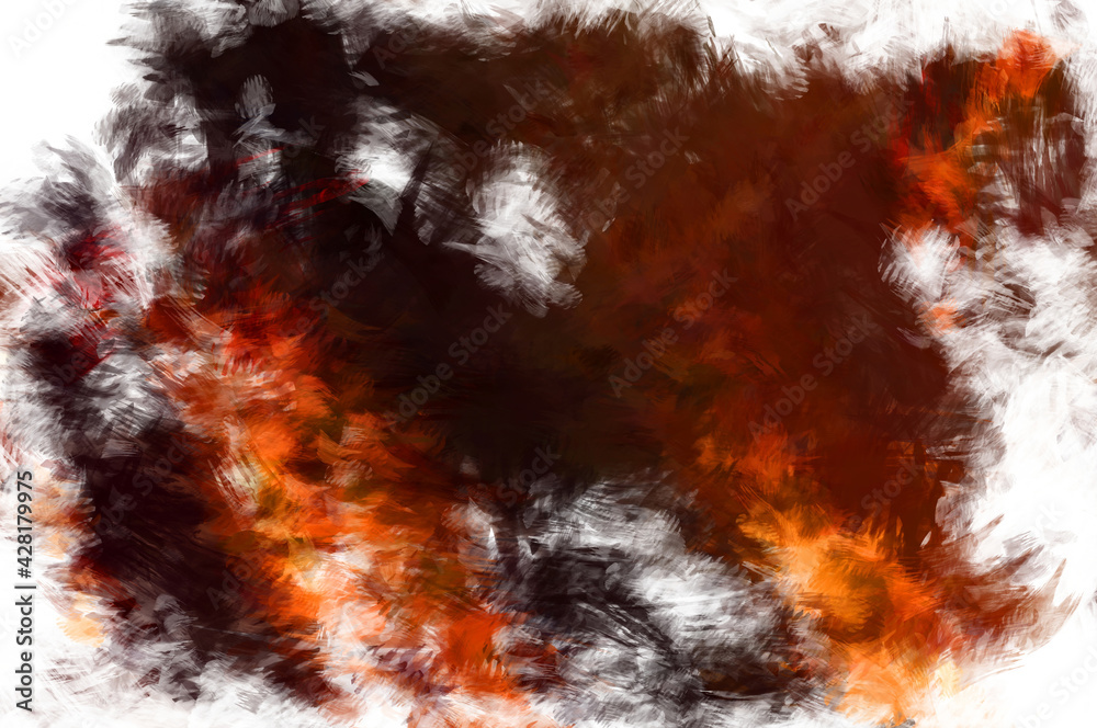 Fototapeta premium Brushed Painted Abstract Background. Brush stroked painting. Artistic vibrant and colorful wallpaper.