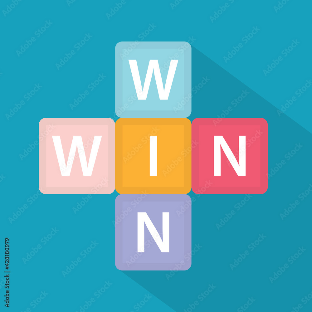 win win situation concept- vector illustration win win situation concept- vector illustration
