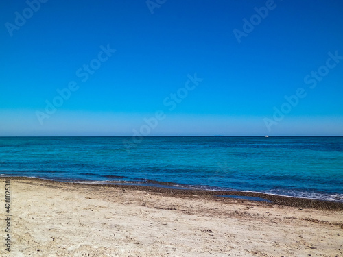 Beach in Vada  Italy.