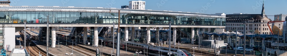 Panorama sur la gare de Nantes 