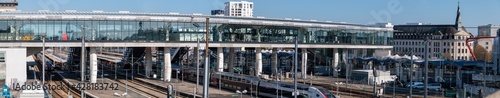 Panorama sur la gare de Nantes  photo