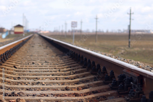 Vintage rails old for trains and trips