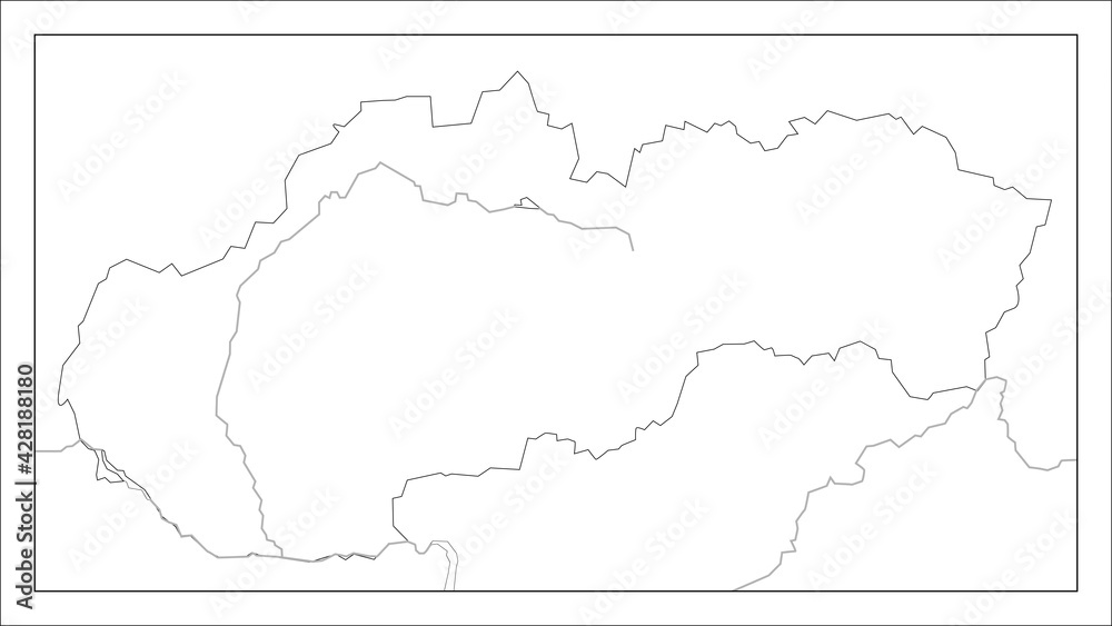 スロバキアの地図です スロバキアの地図です