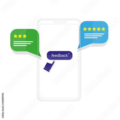 illustration for leaving a review