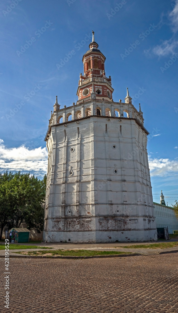 Obraz premium Monastery corner tower also known as `Duck tower`. The Holy Trinity St. Sergius Lavra, Russia