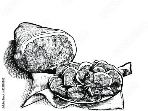 raw ham