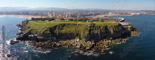 Panorámica de Cimadevilla en Gijón