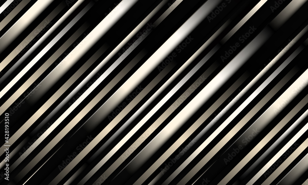 Dark abstract luxury striped 3d vector background with black metallic three dimensional shapes. Dark abstract luxury striped 3d vector background with black metallic three dimensional shapes.