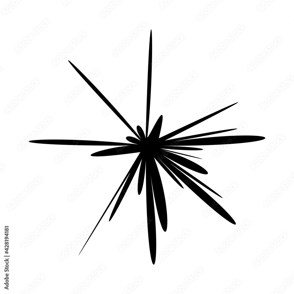 Fototapeta premium Strange Vector Shapes Collection. Geometric figures, distortion.