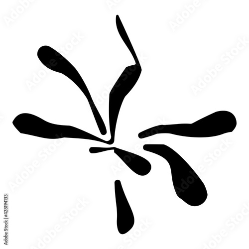 Strange Vector Shapes Collection. Geometric figures, distortion.
