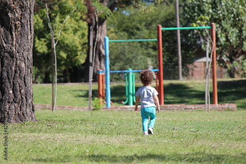 child playing soccer