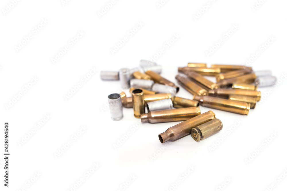 empty shells for shooting on a white background. Copy space. empty shells for shooting on a white background. Copy space.