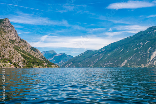 Beautiful peaceful lake Garda, Italy.