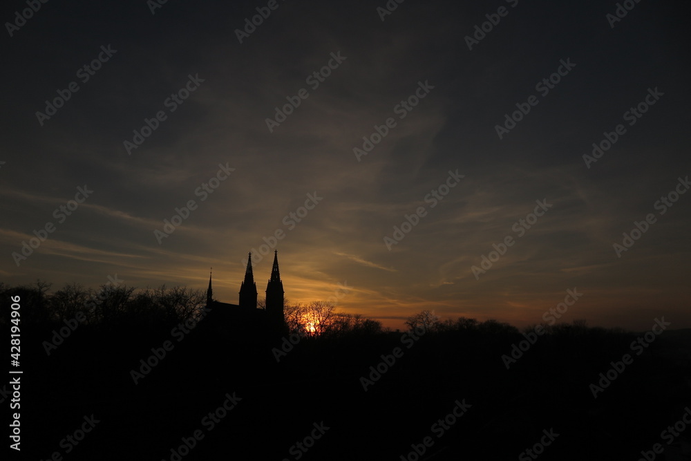 church in the sunset