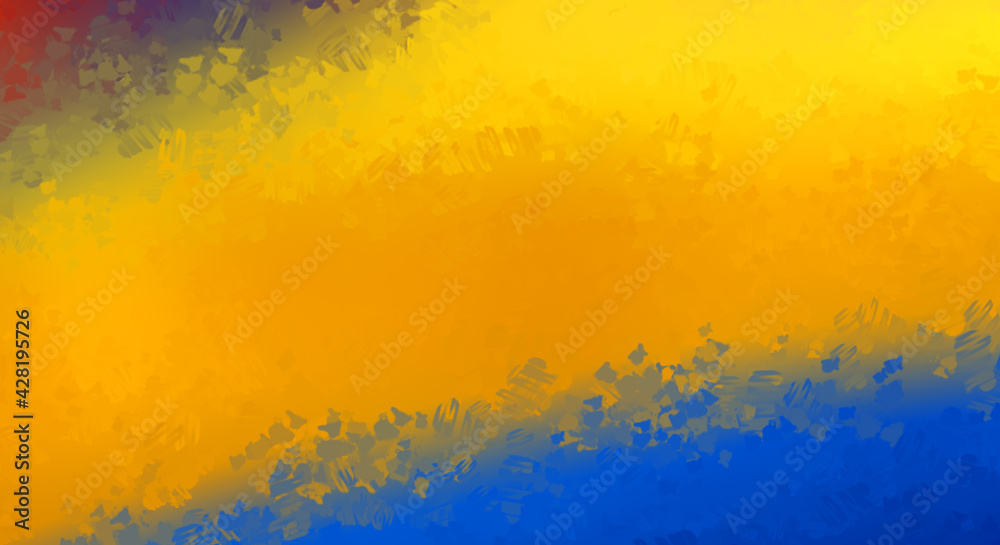 Fototapeta premium Brushed Painted Abstract Background. Brush stroked painting. Strokes of paint. 2D Illustration.