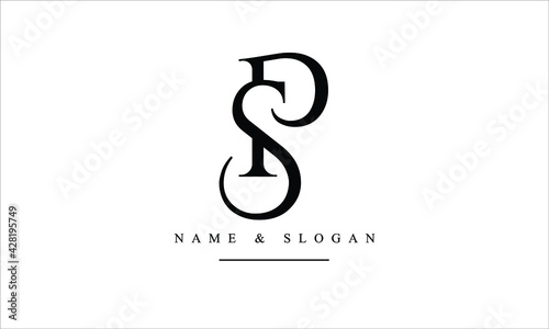 PS, SP, P, S abstract letters logo monogram photo