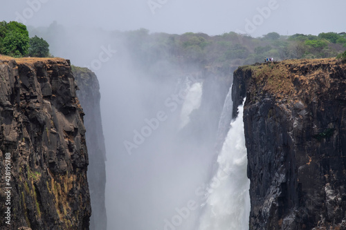 Victoria Falls in dry season from the Zambian side...