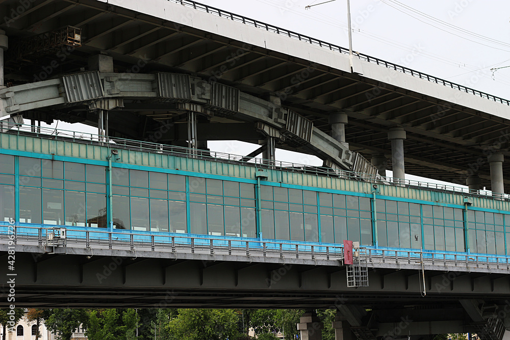 Naklejka premium Metro Bridge2 Vorobyovy Gory Russia Moscow