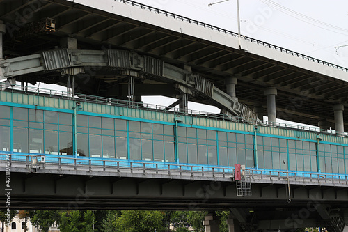 Metro Bridge2 Vorobyovy Gory Russia Moscow
