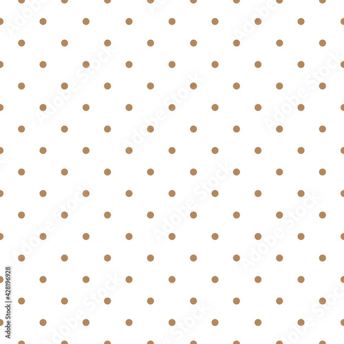Polka dots pattern white