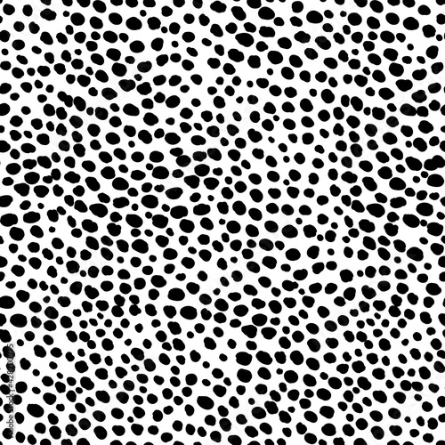 Abstract modern leopard seamless pattern. Animals trendy background. Black and white decorative vector illustration for print, card, postcard, fabric, textile. Modern ornament of stylized skin