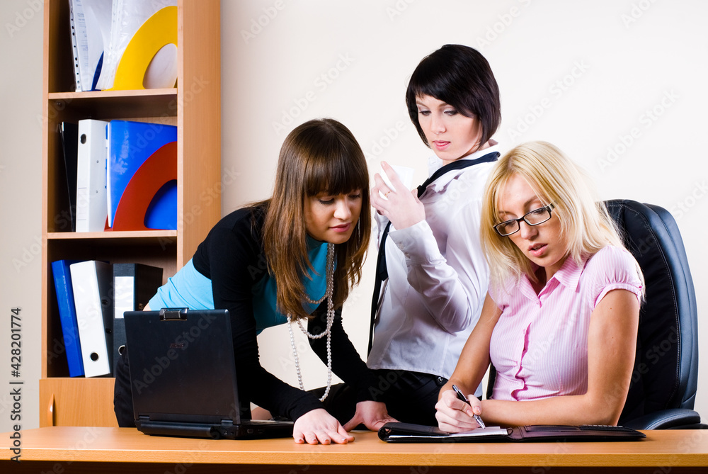 Three pretty businesswomen Three pretty businesswomen