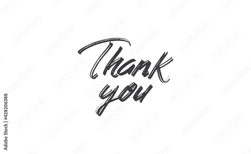 Thank you lettering. hand drawn style typographic phrase. Vector illustration isolated message. Thank you lettering. hand drawn style typographic phrase. Vector illustration isolated message.