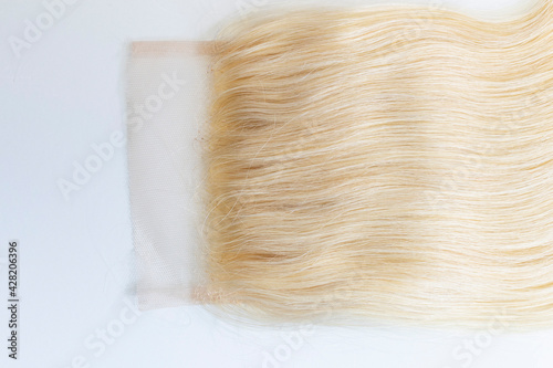 Εκτύπωση καμβά Close up of a blonde natural wave closure