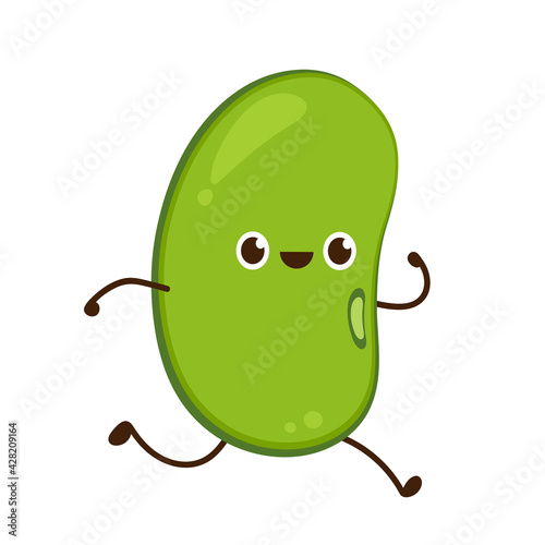Mung Bean vector. Mung Bean character design.