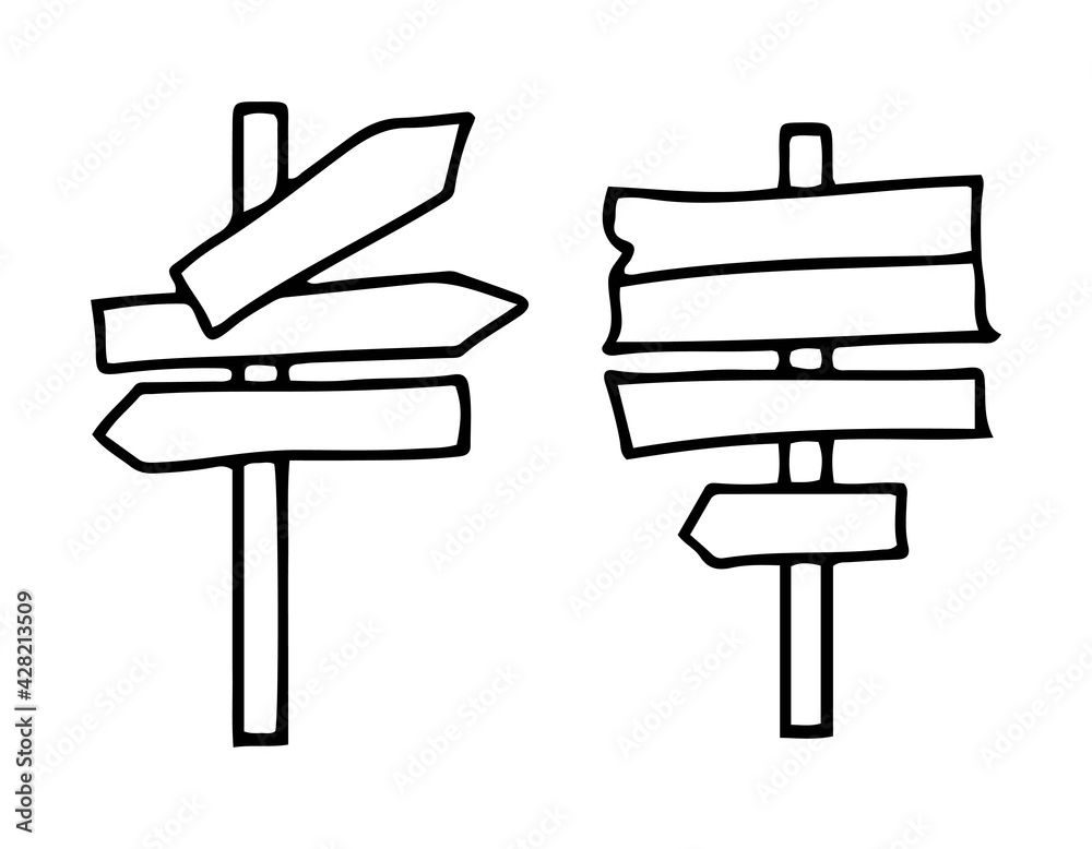 Road signs set Road signs set