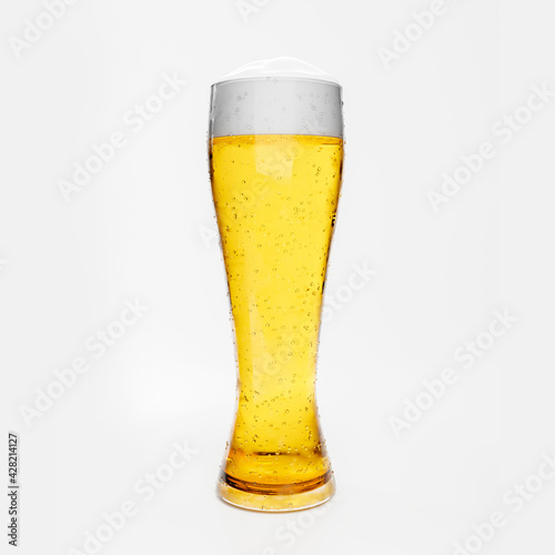 Draft or craft beer in a cl...
