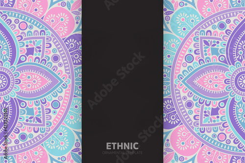 Vector islamic background with mandala