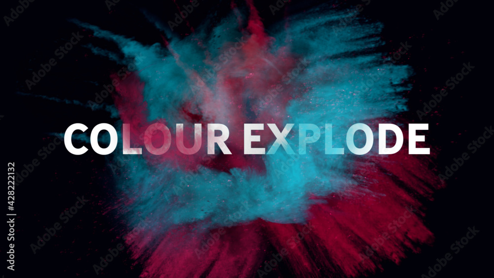 Colour Powder Explode Stock Template | Adobe Stock