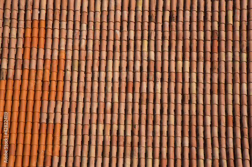 Roof tiles Background.